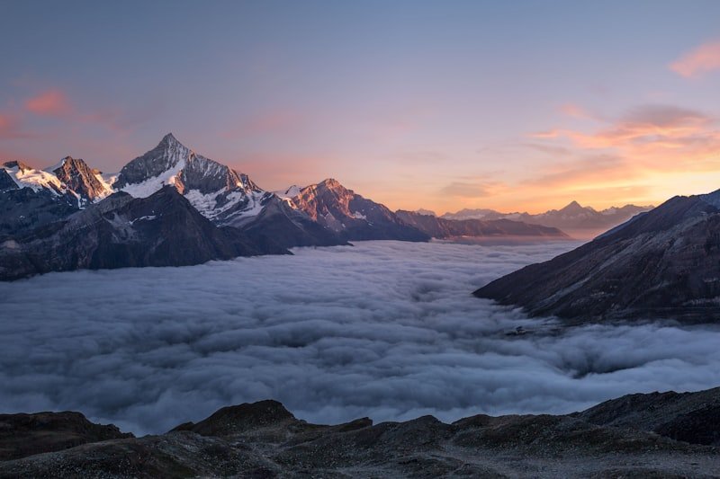 Person doing morning routine at sunrise